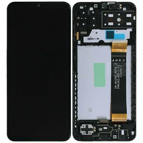 OEM Οθόνη LCD και Μηχανισμός Αφής Samsung Galaxy A13 A137F Black Με Frame